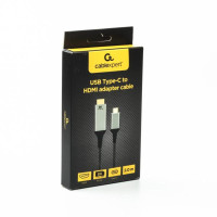 Кабель Cablexpert USB Type-C - HDMI (M/М), 2 м, чорний (A-CM-HDMIM8K-2M) Кабель Cablexpert USB Type-C - HDMI (M/М), 2 м, чорний (A-CM-HDMIM8K-2M)