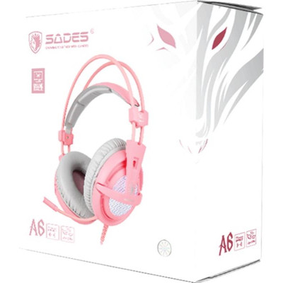 Гарнітура Sades A6 Pink (saa6pku) Гарнітура Sades A6 Pink (saa6pku)