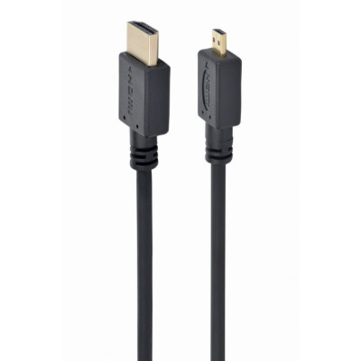Кабель Cablexpert HDMI - micro-HDMI V 2.0 (M/M), 1.8 м, чорний (CC-HDMID-6) пакет Кабель Cablexpert HDMI - micro-HDMI V 2.0 (M/M), 1.8 м, чорний (CC-HDMID-6) пакет