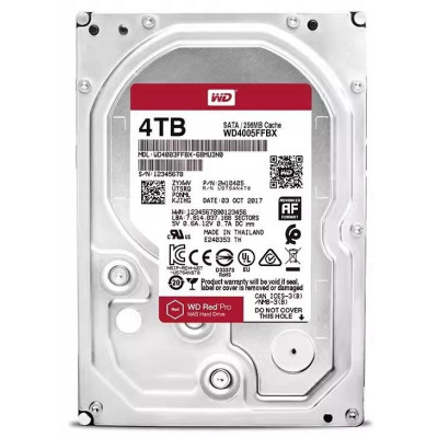 Накопичувач HDD SATA 4.0TB WD Red Pro NAS 7200rpm 256MB (WD4005FFBX) Накопичувач HDD SATA 4.0TB WD Red Pro NAS 7200rpm 256MB (WD4005FFBX)