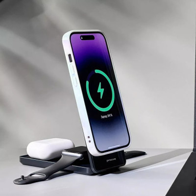 Бездротовий зарядний пристрій Proove Metal Edge 3in1 15W Gray (WSME15010003)