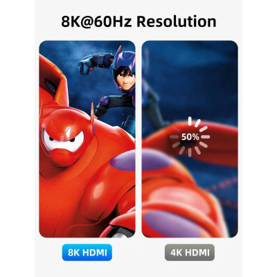 Кабель Cabletime HDMI - HDMI V 2.1 (M/M), 1 м, Black (CH12H) Кабель Cabletime HDMI - HDMI V 2.1 (M/M), 1 м, Black (CH12H)