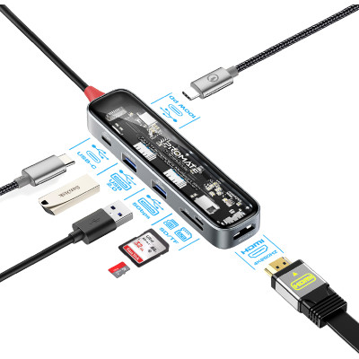 USB-хаб Promate TransHub-Lite USB Type-C Grey USB-хаб Promate TransHub-Lite USB Type-C Grey