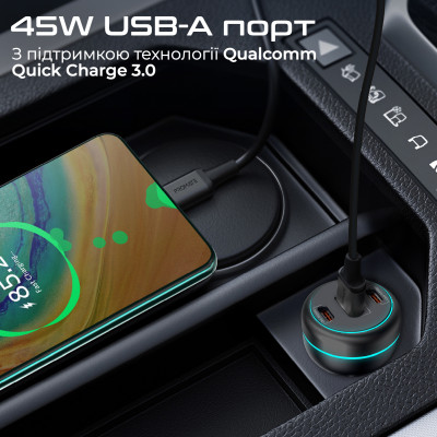 Автомобільний зарядний пристрій Promate PowerDrive-230 230W Black Автомобільний зарядний пристрій Promate PowerDrive-230 230W Black