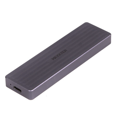 Зовнішня кишеня Maxxter M.2 NVMe PCIe, USB 3.2 Type-C, Metal, Black (EHDE-2280D-01) Зовнішня кишеня Maxxter M.2 NVMe PCIe, USB 3.2 Type-C, Metal, Black (EHDE-2280D-01)
