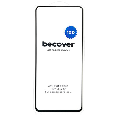 Захисне скло BeCover для Infinix Hot 50 Pro (X6881) Black, 10D (712714) Захисне скло BeCover для Infinix Hot 50 Pro (X6881) Black, 10D (712714)