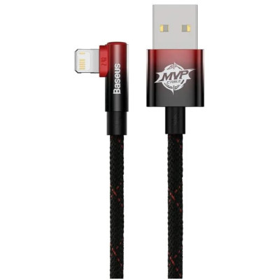 Кабель Baseus MVP 2 USB - Lightning (M/M), 2.4A, 2 м Black/Red (CAVP000120) Кабель Baseus MVP 2 USB - Lightning (M/M), 2.4A, 2 м Black/Red (CAVP000120)