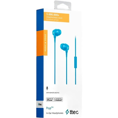 Гарнітура Ttec Pop Blue (2KMM13M) Гарнітура Ttec Pop Blue (2KMM13M)