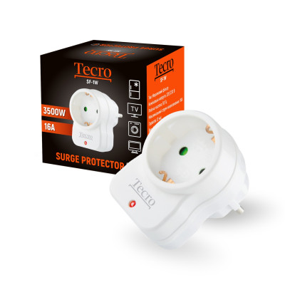 Мережевий фільтр Tecro (SF-1W) 1 розетка Мережевий фільтр Tecro (SF-1W) 1 розетка