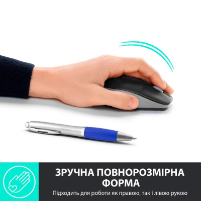 Миша бездротова Logitech M190 Wireless Mid Grey (910-005906) Миша бездротова Logitech M190 Wireless Mid Grey (910-005906)