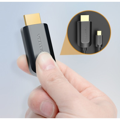Адаптер-кабель Vention USB Type-C - HDMI (M/M), 2 м, Black (CGUBH) Адаптер-кабель Vention USB Type-C - HDMI (M/M), 2 м, Black (CGUBH)