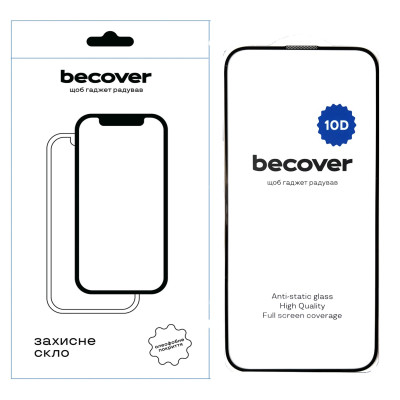 Захисне скло BeCover для Apple iPhone 16 Plus 10D Black (712322)