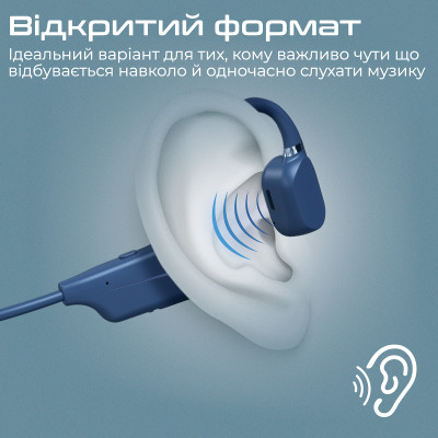 Bluetooth-гарнітура Promate Ripple Blue Bluetooth-гарнітура Promate Ripple Blue