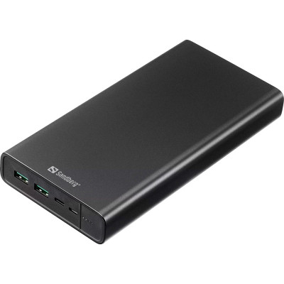Універсальна мобільна батарея Sandberg Powerbank 38400mAh USB-C PD 100W Black (420-63)