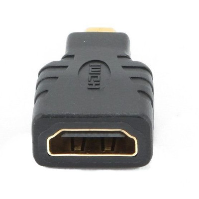 Адаптер Cablexpert HDMI - microHDMI (F/M), чорний (A-HDMI-FD) Адаптер Cablexpert HDMI - microHDMI (F/M), чорний (A-HDMI-FD)