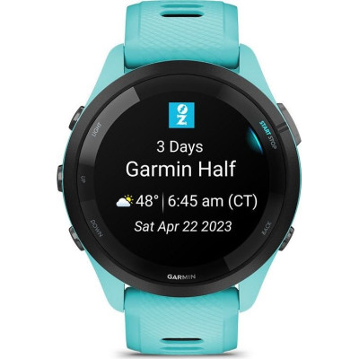 Смарт-годинник Garmin Forerunner 265 Black Bezel with Aqua Case and Aqua/Black Silicone Band (010-02810-52) Смарт-годинник Garmin Forerunner 265 Black Bezel with Aqua Case and Aqua/Black Silicone Band (010-02810-52)