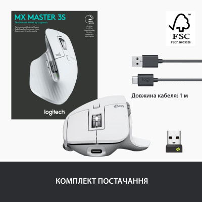 Миша Bluetooth Logitech MX Master 3S Pale Grey (910-006560) Миша Bluetooth Logitech MX Master 3S Pale Grey (910-006560)
