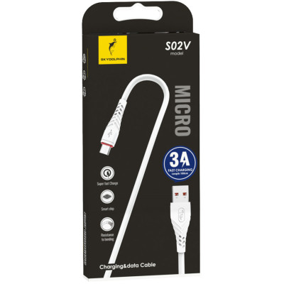 Кабель SkyDolphin S02V USB - micro USB (M/M), 1 м, White (SDUSB-000590)