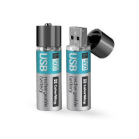 Акумулятор USB ColorWay AA/HR06 Li-Pol 1200 mAh BL 2шт Акумулятор USB ColorWay AA/HR06 Li-Pol 1200 mAh BL 2шт