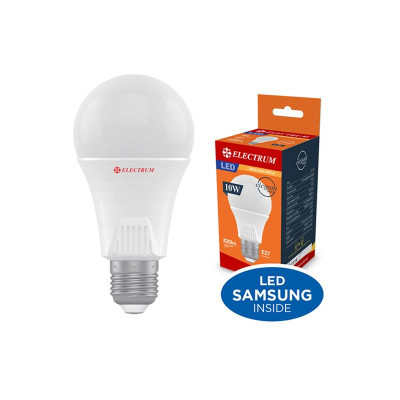 Лампа світлодіодна стандартна Electrum 10W E27 3000K (A-LS-1913) Лампа світлодіодна стандартна Electrum 10W E27 3000K (A-LS-1913)