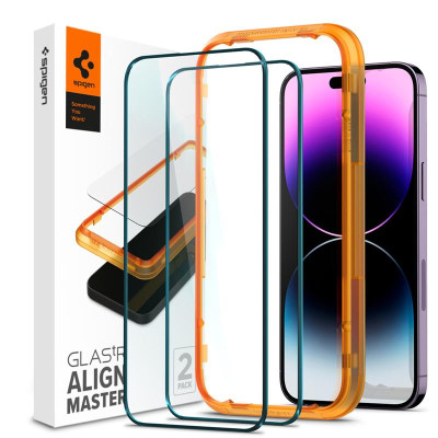 Захисне скло Spigen Glas.tR AlignMaster FC для Apple iPhone 14 Pro Max, Black, 2шт (AGL05204) Захисне скло Spigen Glas.tR AlignMaster FC для Apple iPhone 14 Pro Max, Black, 2шт (AGL05204)