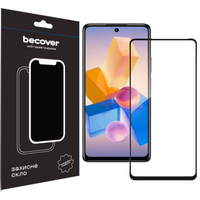 Захисне скло BeCover для Infinix Hot 40 Pro (X6837) Black (711149)