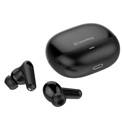 Bluetooth-гарнітура СolorWay Slim TWS-1 Earbuds Long Life Black (CW-TWS1BK1) Bluetooth-гарнітура СolorWay Slim TWS-1 Earbuds Long Life Black (CW-TWS1BK1)