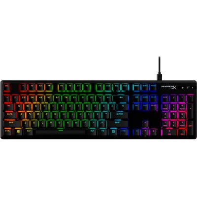 Клавіатура HyperX Alloy Origins Red RGB PBT ENG/RU Black (639N3AA) Клавіатура HyperX Alloy Origins Red RGB PBT ENG/RU Black (639N3AA)
