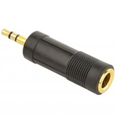 Адаптер Cablexpert 6.35 мм - 3.5 мм (F/M), чорний (A-6.35F-3.5M) Адаптер Cablexpert 6.35 мм - 3.5 мм (F/M), чорний (A-6.35F-3.5M)