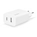 Мережевий зарядний пристрій Ttec SmartCharger Duo PD USB-C/USB-A 32Вт White (2SCS24B) Мережевий зарядний пристрій Ttec SmartCharger Duo PD USB-C/USB-A 32Вт White (2SCS24B)