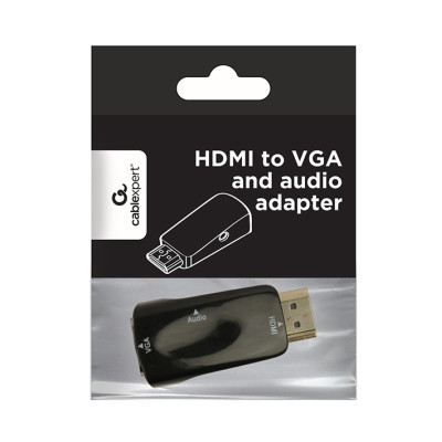 Адаптер Cablexpert HDMI - VGA V 1.4 (M/F), Black (A-HDMI-VGA-02) Адаптер Cablexpert HDMI - VGA V 1.4 (M/F), Black (A-HDMI-VGA-02)