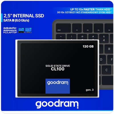 Накопичувач SSD 120GB Goodram CL100 GEN.3 2.5 Накопичувач SSD 120GB Goodram CL100 GEN.3 2.5