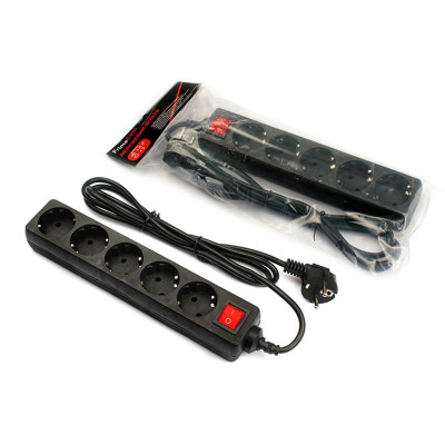 Фільтр живлення FrimeCom (FC-B2005W 1.8 B) 5 розеток, 1.8 м, чорний Фільтр живлення FrimeCom (FC-B2005W 1.8 B) 5 розеток, 1.8 м, чорний