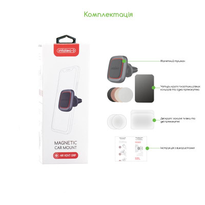 Тримач автомобільний Intaleo CM01GG Black (1283126483660) Тримач автомобільний Intaleo CM01GG Black (1283126483660)