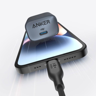 Мережевий зарядний пристрій Anker PowerPort 511 Nano IV - 30W USB-C Black (A2337G11) Мережевий зарядний пристрій Anker PowerPort 511 Nano IV - 30W USB-C Black (A2337G11)