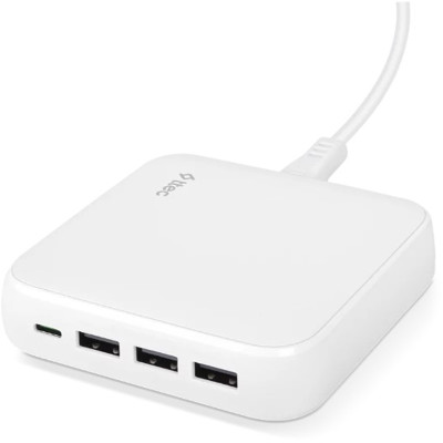Мережевий зарядний пристрій Ttec SmartCharger Quattro GaN USB-C/USB-A 65W White (2SCG02B) Мережевий зарядний пристрій Ttec SmartCharger Quattro GaN USB-C/USB-A 65W White (2SCG02B)