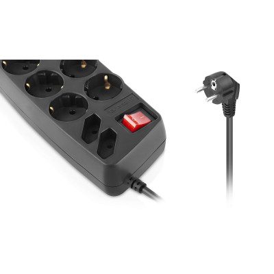 Фільтр живлення REAL-EL RS-10 Protect 1.8 м Black Фільтр живлення REAL-EL RS-10 Protect 1.8 м Black