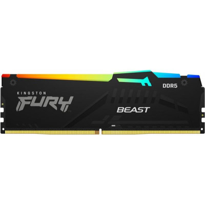 Модуль пам`яті DDR5 2x32GB/5200 Kingston Fury Beast RGB Black (KF552C40BBAK2-64) Модуль пам`яті DDR5 2x32GB/5200 Kingston Fury Beast RGB Black (KF552C40BBAK2-64)