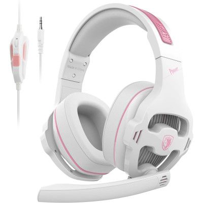 Гарнітура Sades SA-726 Ppower White/Pink (sa726wpj) Гарнітура Sades SA-726 Ppower White/Pink (sa726wpj)
