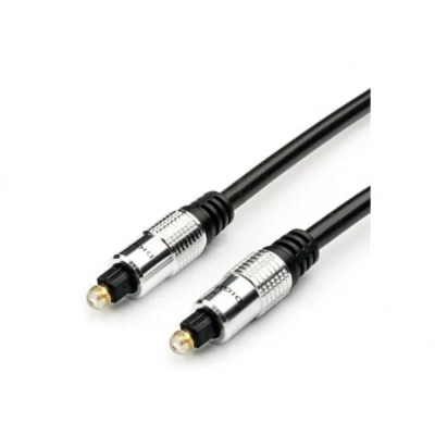 Кабель оптоволоконний Atcom Toslink - Toslink (M/M), 1.8 м, чорний (10703) пакет Кабель оптоволоконний Atcom Toslink - Toslink (M/M), 1.8 м, чорний (10703) пакет