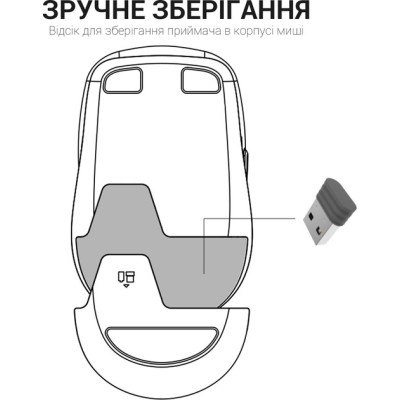 Миша бездротова OfficePro M183 Black Миша бездротова OfficePro M183 Black