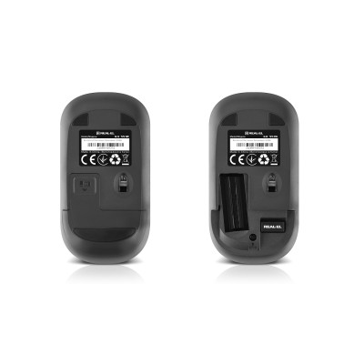 Комплект (клавіатура, миша) бездротовий REAL-EL Kit 551W Black