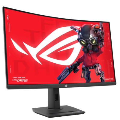 Монитор Asus 31.5" ROG Strix XG32WCS HDMI, DP, USB-C, Audio, VA, 2560x1440, 180Hz, 1ms, sRGB 125%, CURVED, FreeSync, HAS, HDR400