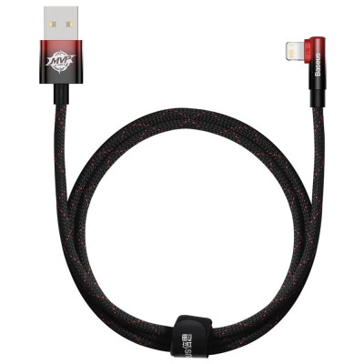 Кабель Baseus MVP 2 USB - Lightning (M/M), 2.4A, 1 м Black/Red (CAVP000020) Кабель Baseus MVP 2 USB - Lightning (M/M), 2.4A, 1 м Black/Red (CAVP000020)