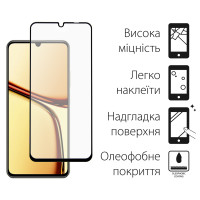 Захисне скло Dengos для Realme C61 Black Full Glue (TGFG-372) Захисне скло Dengos для Realme C61 Black Full Glue (TGFG-372)