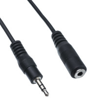 Кабель Piko 3.5 мм - 3.5 мм (M/F), 3 м, Black (1283126473920) Кабель Piko 3.5 мм - 3.5 мм (M/F), 3 м, Black (1283126473920)