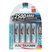 Акумулятори Ansmann AA/HR06 NI-MH 2500 mAh BL 4 шт Акумулятори Ansmann AA/HR06 NI-MH 2500 mAh BL 4 шт