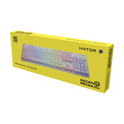 Клавыатура Hator Rockfall 2 Mecha Orange White (HTK-711)