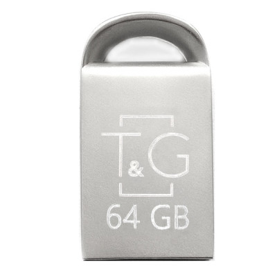 Флеш-накопичувач USB 64GB T&G 107 Metal Series Silver (TG107-64G) Флеш-накопичувач USB 64GB T&G 107 Metal Series Silver (TG107-64G)