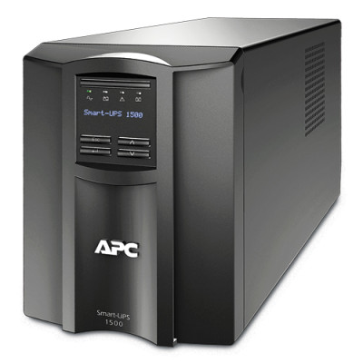 Джерело безперебійного живлення APC Smart-UPS 1500VA LCD, Lin.int., AVR, 8 х IEC, SmartSlot, USB, RJ-45, метал (SMT 1500I) Джерело безперебійного живлення APC Smart-UPS 1500VA LCD, Lin.int., AVR, 8 х IEC, SmartSlot, USB, RJ-45, метал (SMT 1500I)